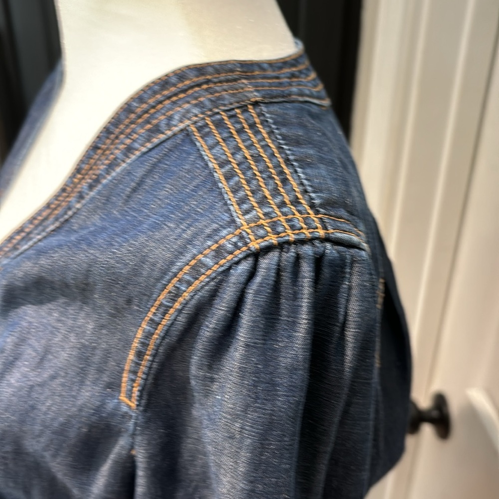 Pilcro Jean Romper - Anthropologie Size 10 - Picture 6 of 6